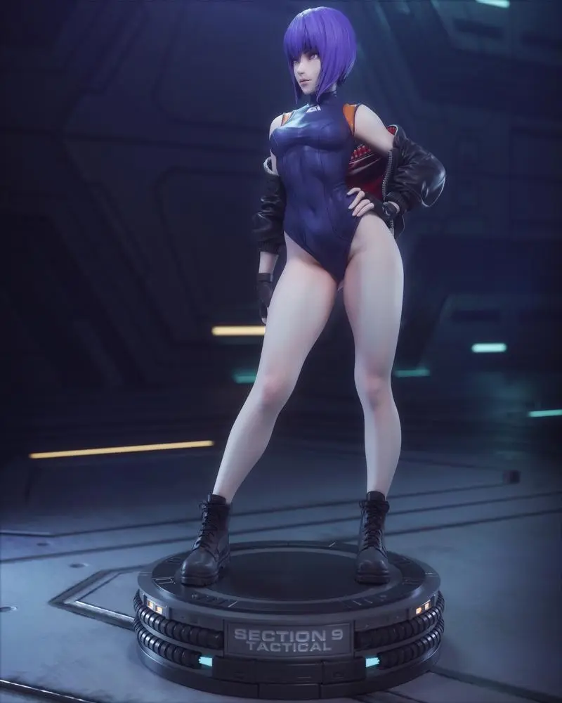 Motoko Kusanagi — Ghost in the Shell 3D printable STL model