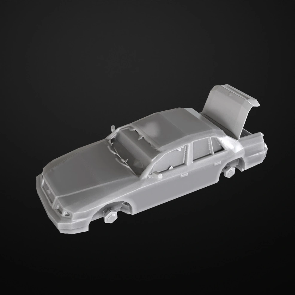 Car Ruins 01 3D printable STL model