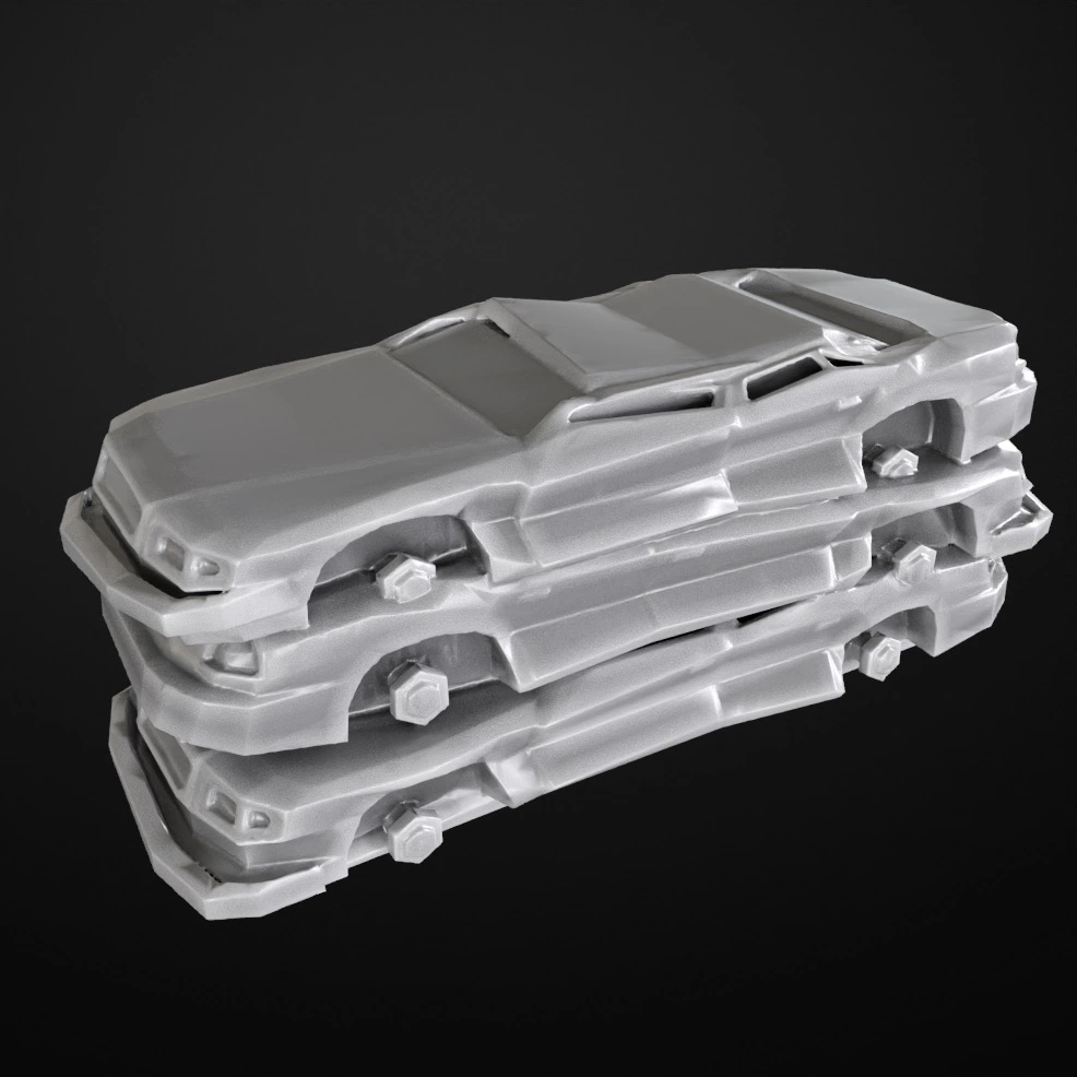 Car Ruins 02 3D printable STL model