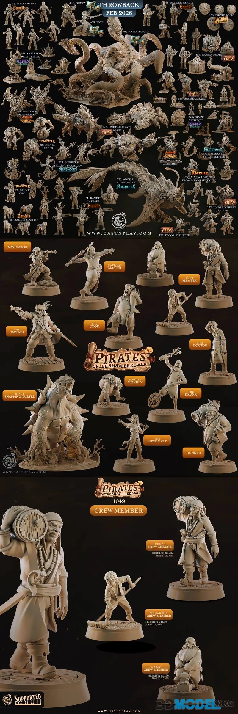 February — Dungeons & Dragons / Fantasy Alt STL render February — Dungeons & Dragons / Fantasy Alt 3D printable STL model