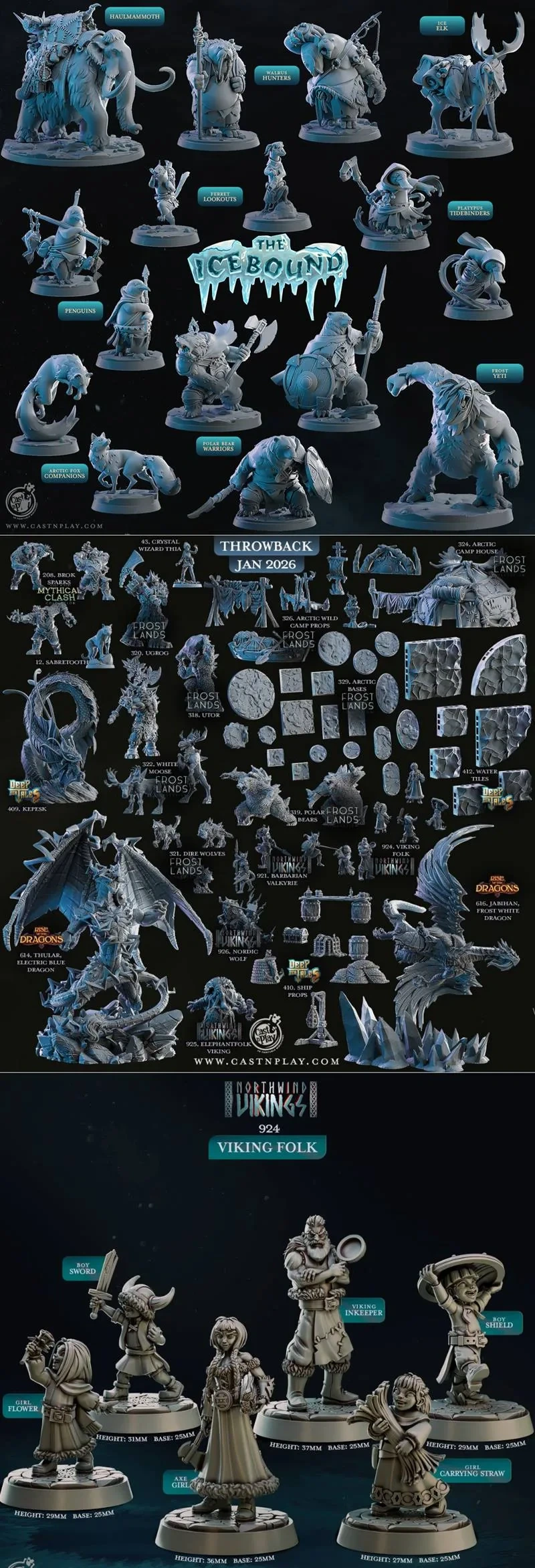 January — Dungeons & Dragons / Fantasy Alt 3D printable STL model
