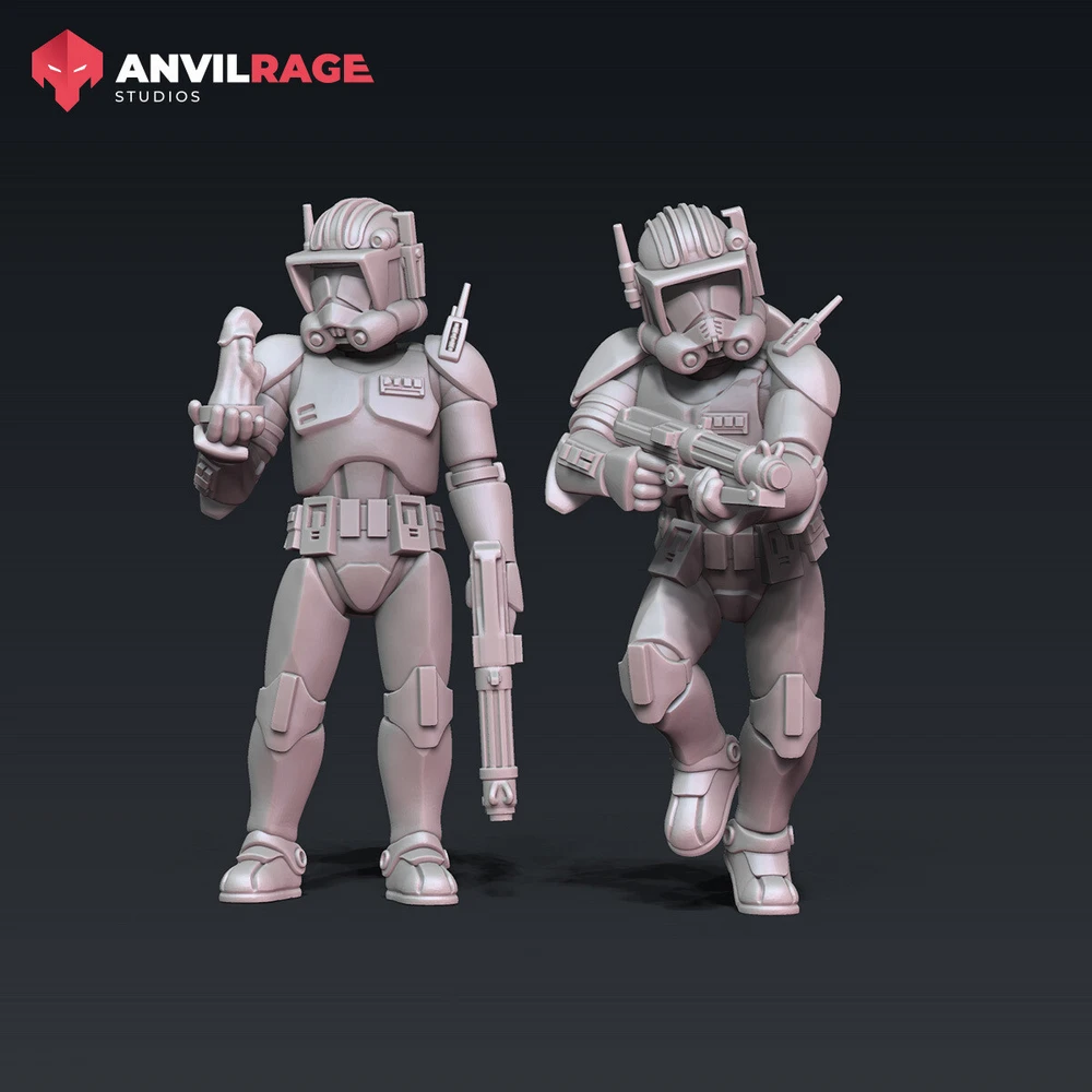 CC-2224 Cody — Star Wars STL render CC-2224 Cody — Star Wars 3D printable STL model
