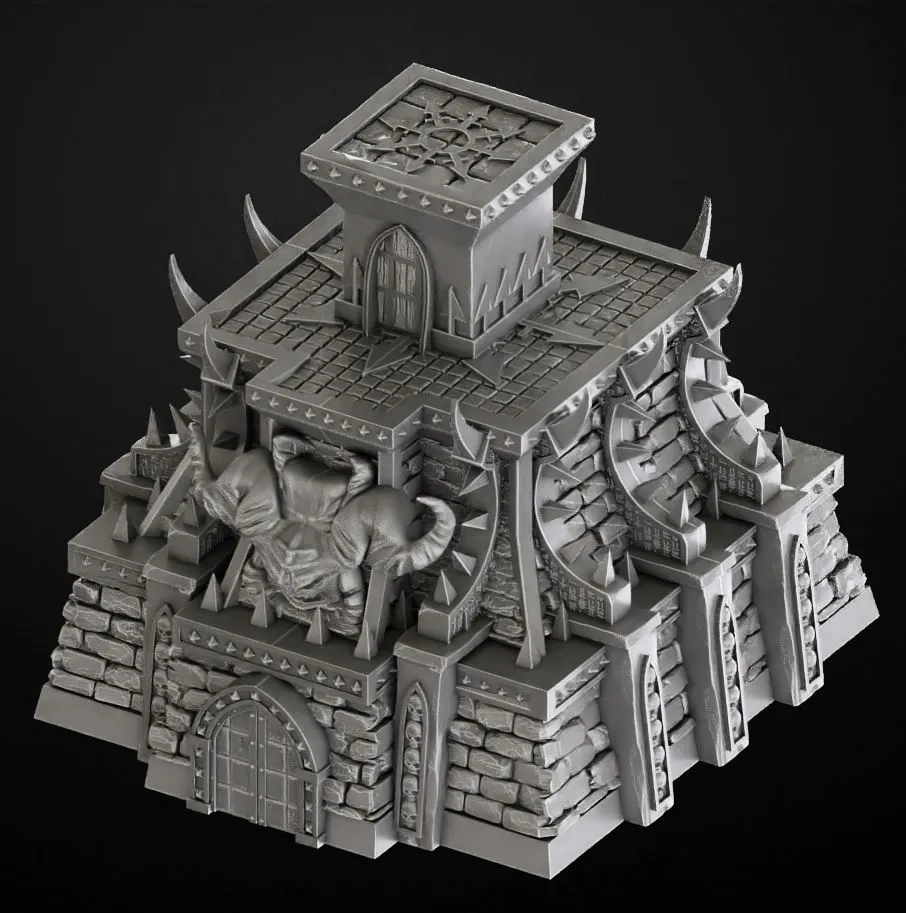 Chaos Temple — Warhammer 40K 3D printable STL model