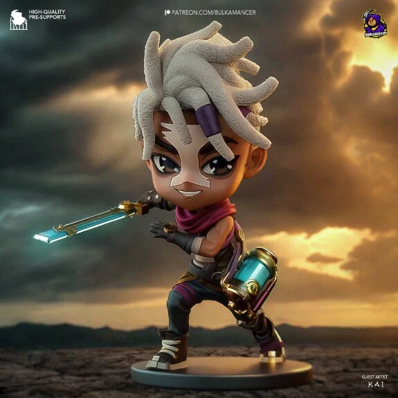 Chibi Ekko — League of Legends 3D printable STL model