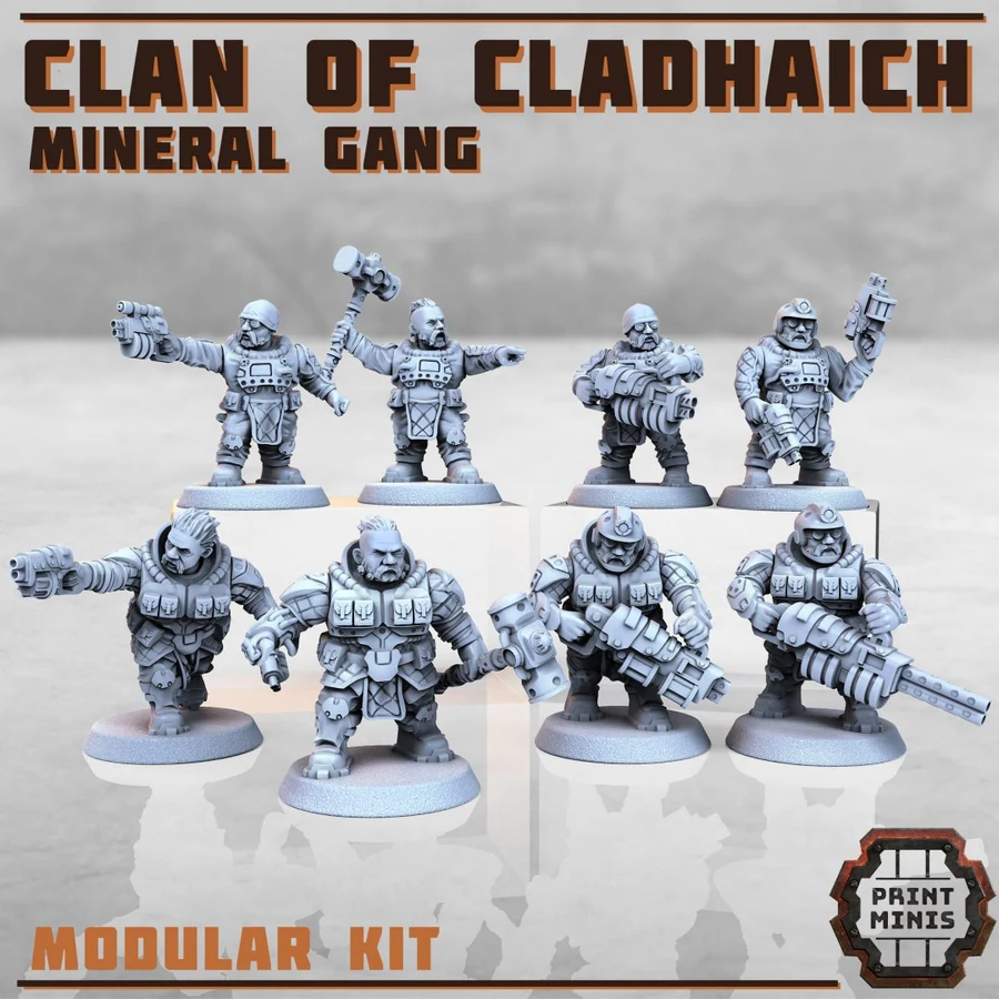 Clan of Cladhaich Mineral Gang 3D printable STL model