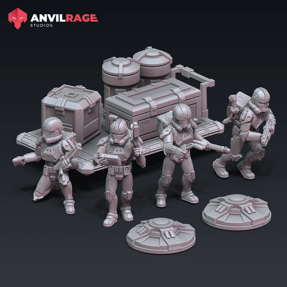 Clone Trooper Engineers Equipment — Star Wars STL render Clone Trooper Engineers Equipment — Star Wars 3D printable STL model