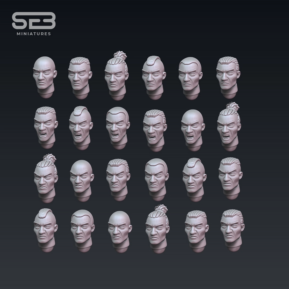 Clone Trooper Head without Helmets — Star Wars STL render Clone Trooper Head without Helmets — Star Wars 3D printable STL model