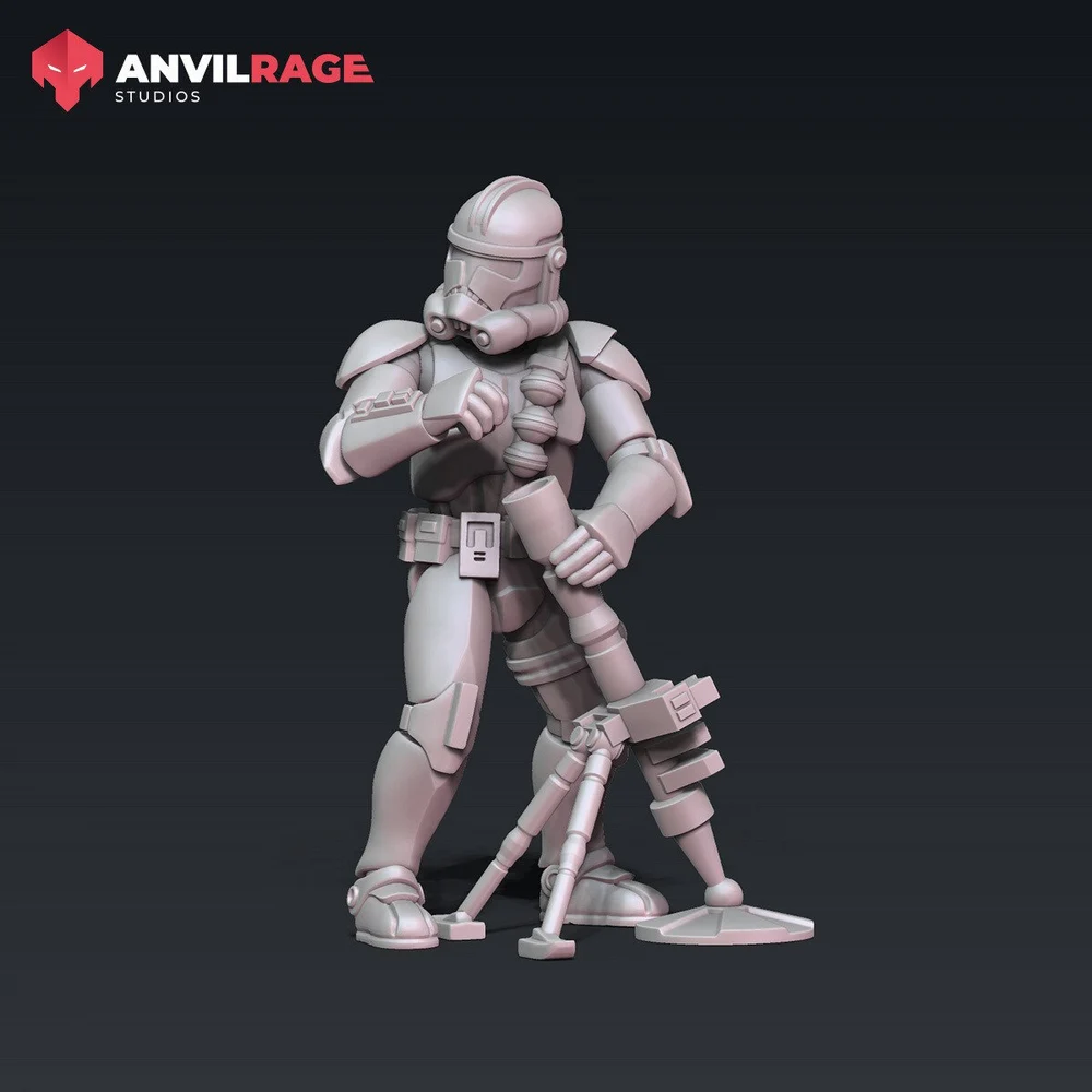 Clone Trooper Mortar Phase 2 — Star Wars 3D printable STL model