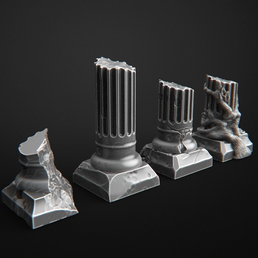 Columns 3D printable STL model