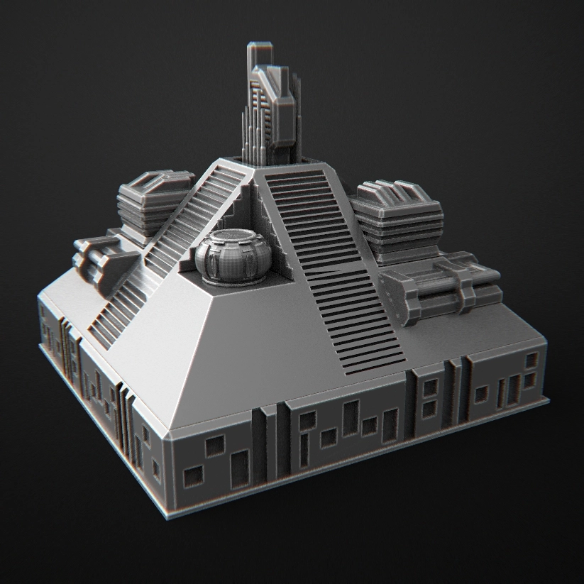 Corporate Pyramid STL render Corporate Pyramid 3D printable STL model