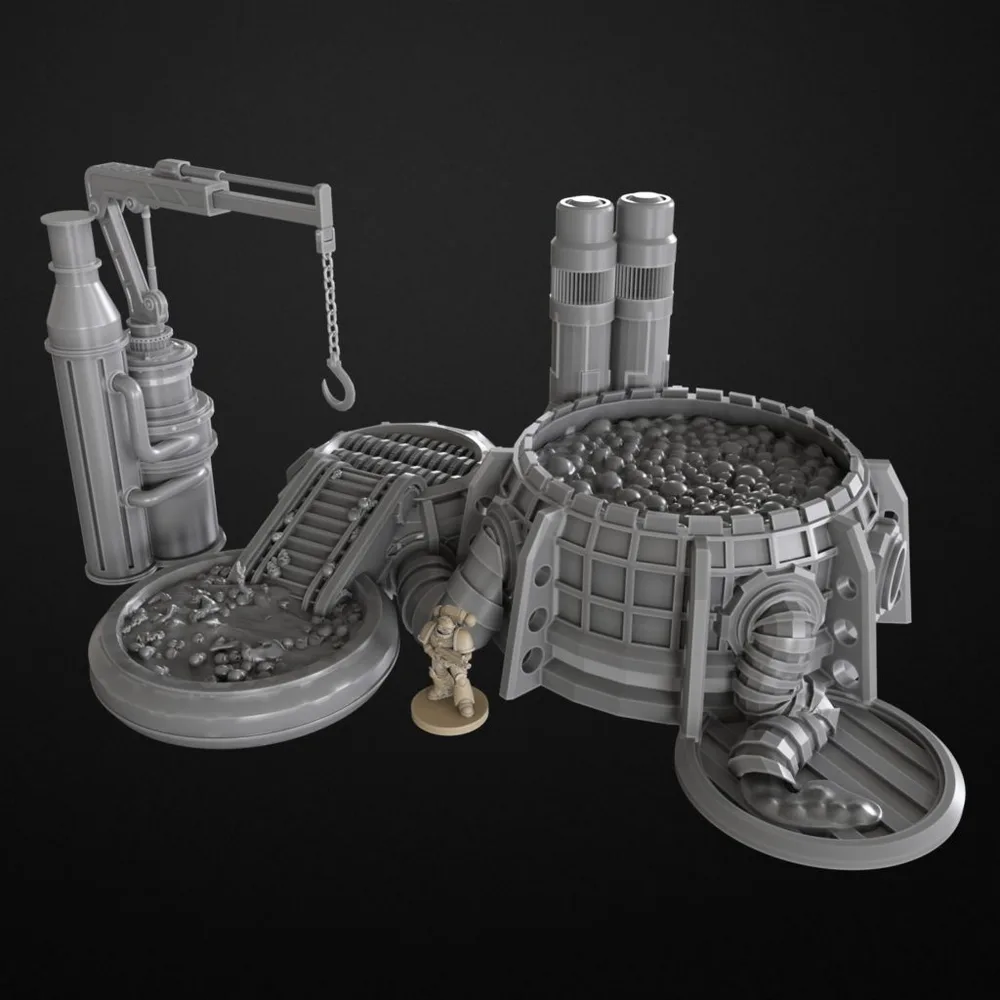 Corpse Starch Processing Plant — Warhammer 40K (Necromunda) 3D printable STL model