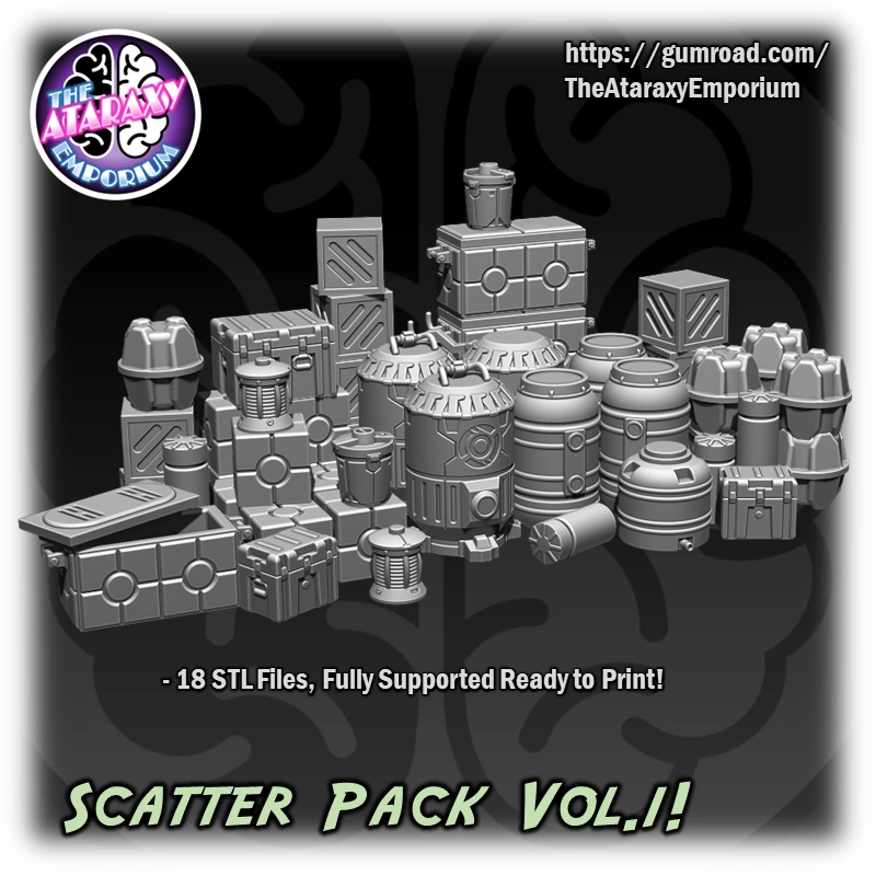 Crates & Containers 3D printable STL model