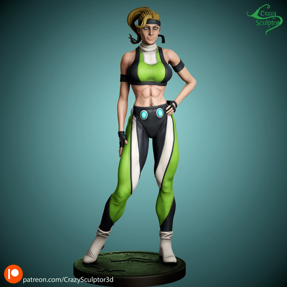 Sonya Blade — Mortal Kombat 3D printable STL model
