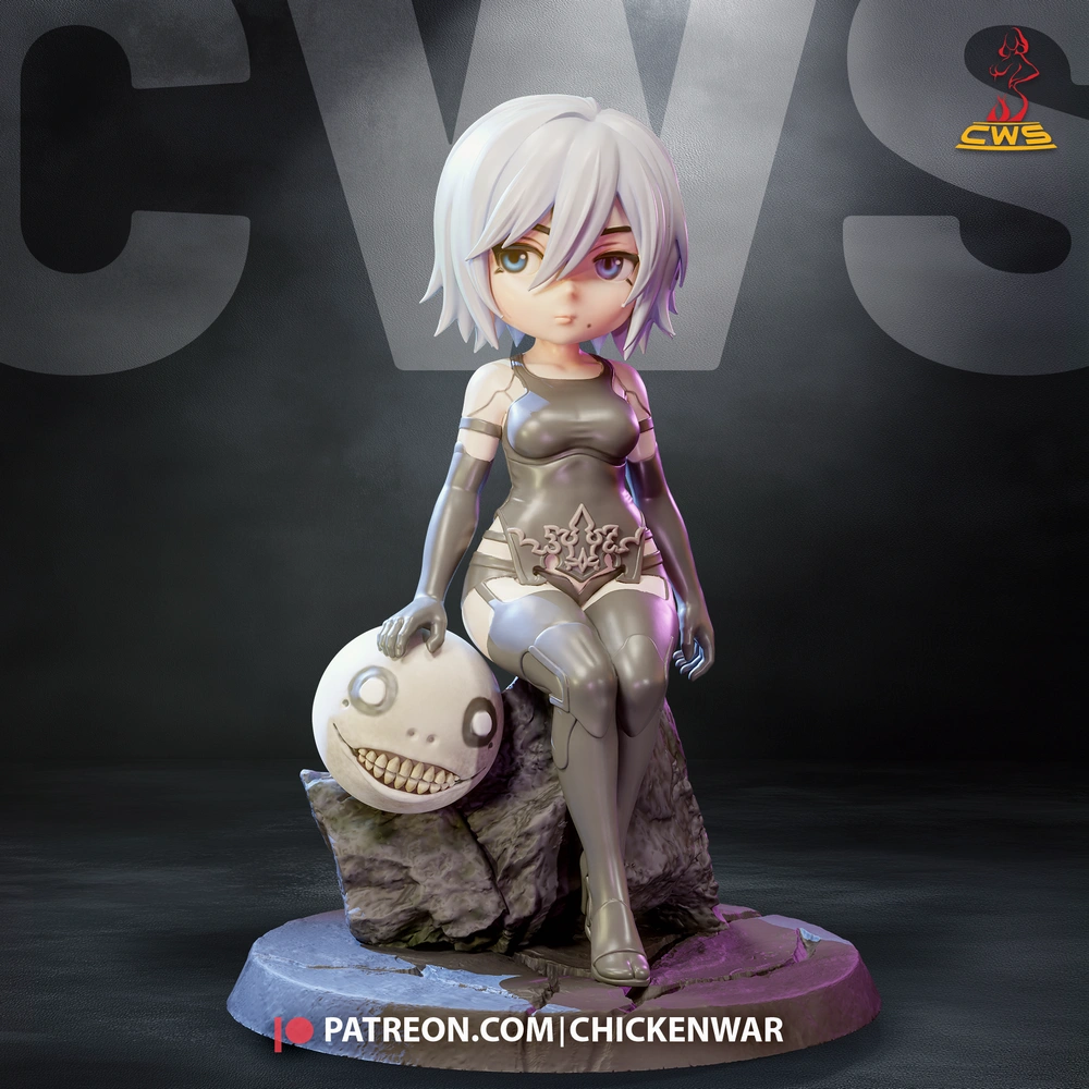 A2 (Chibi) — Nier: Automata 3D printable STL model