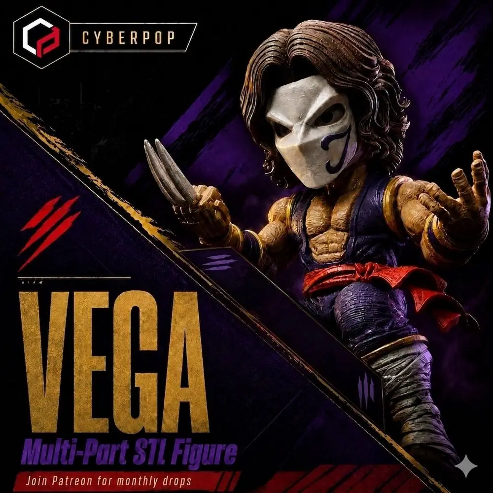 Cyberpop Vega — League of Legends 3D printable STL model
