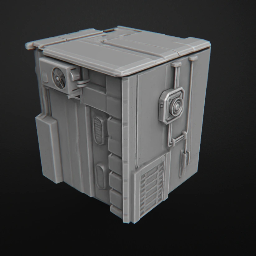 Cyberpunk Building 2 3D printable STL model