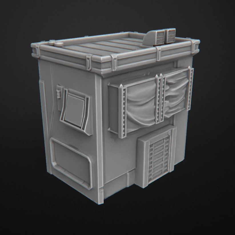 Cyberpunk Building 3 3D printable STL model