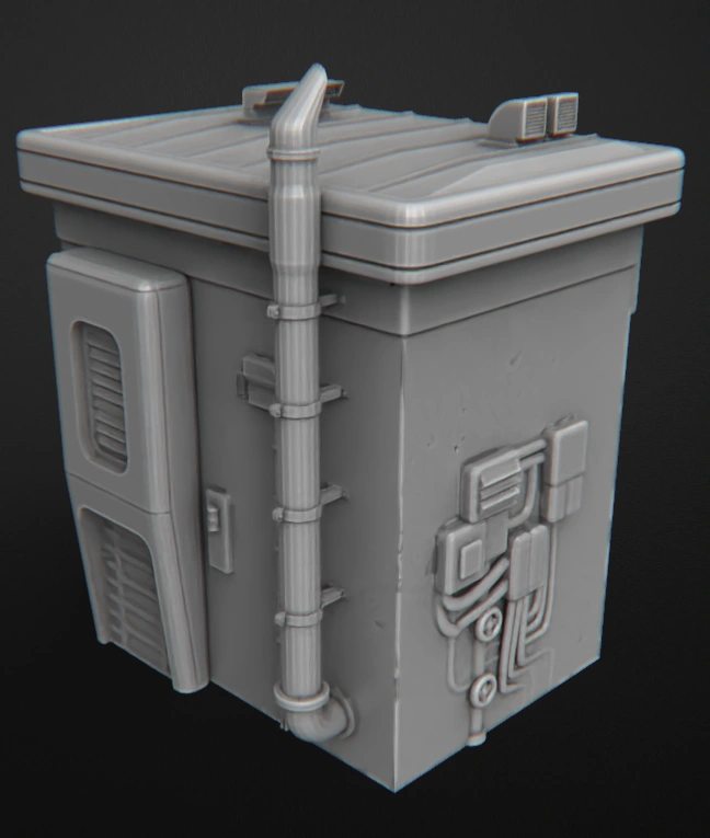 Cyberpunk Building 6 3D printable STL model