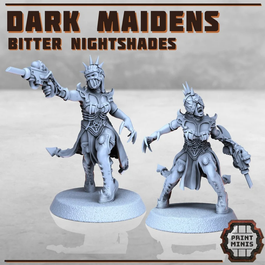 Dark Maidens Bitter Nightshades 3D printable STL model