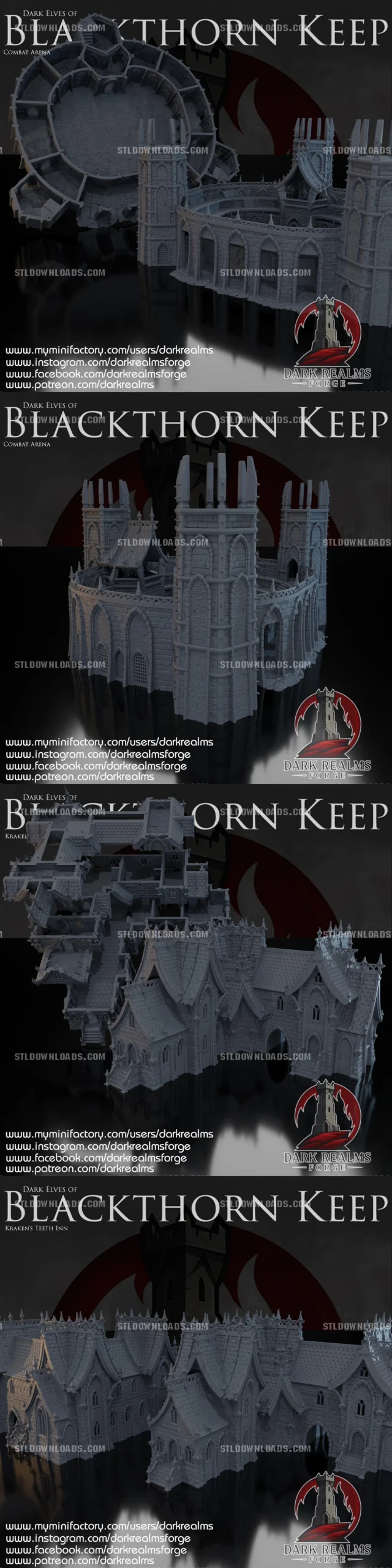 DRF - Blackthorn Keep — Fantasy Terrain 3D printable STL model