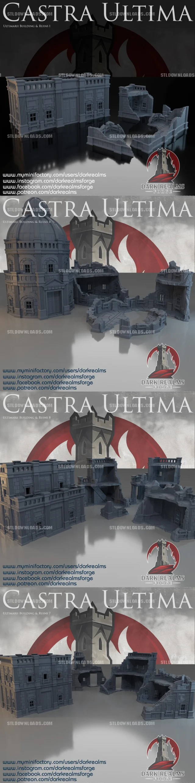 DRF - Castra Ultima — Fantasy Terrain 3D printable STL model