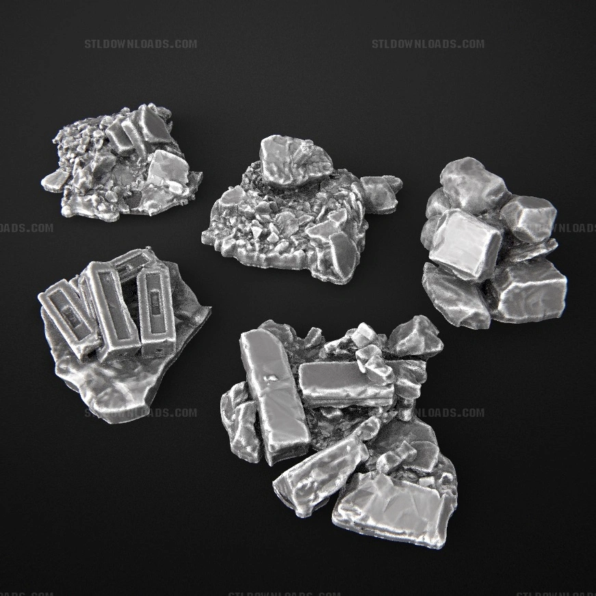 Debris STL render Debris 3D printable STL model