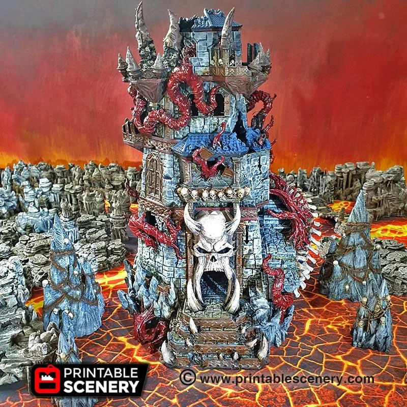 Demonhelm — Fantasy / Cosplay 3D printable STL model