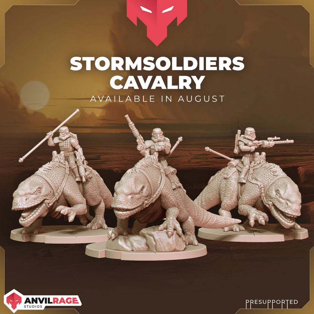 Dewback Riders — Star Wars 3D printable STL model