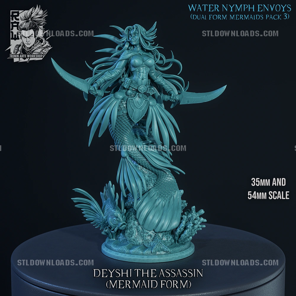 Deyshi Mermaid 3D printable STL model
