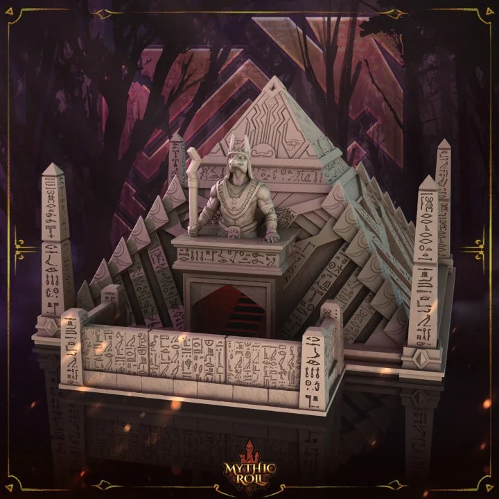 Dice Tower The Grand Pyramid — Board Game Accessory 3D printable STL model