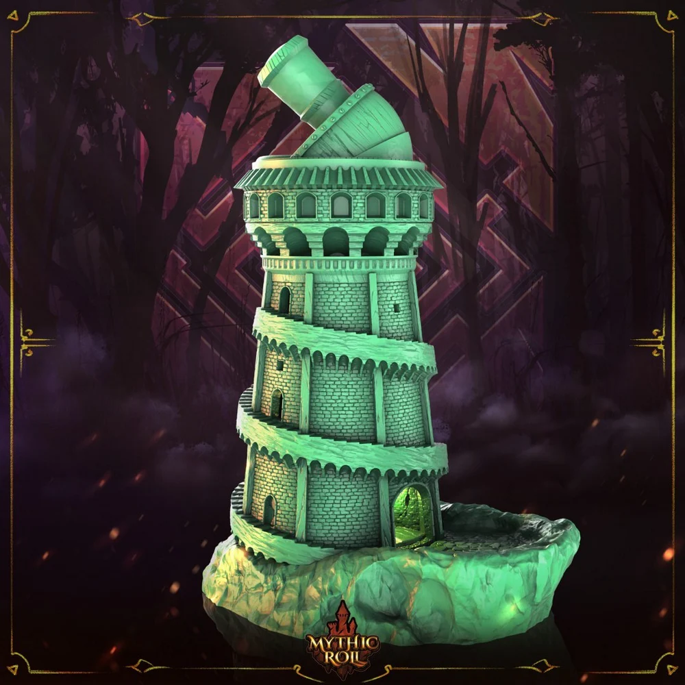 Dice Tower The Observatory — Board Game Accessory 3D printable STL model