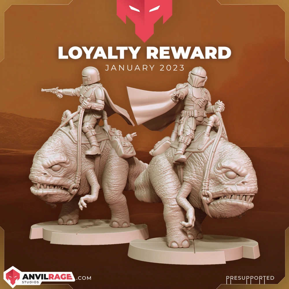 Din Djarin Blurrg Rider — Star Wars 3D printable STL model