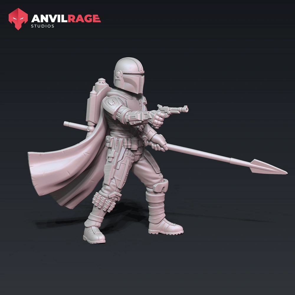 Din Djarin Spear — Star Wars 3D printable STL model