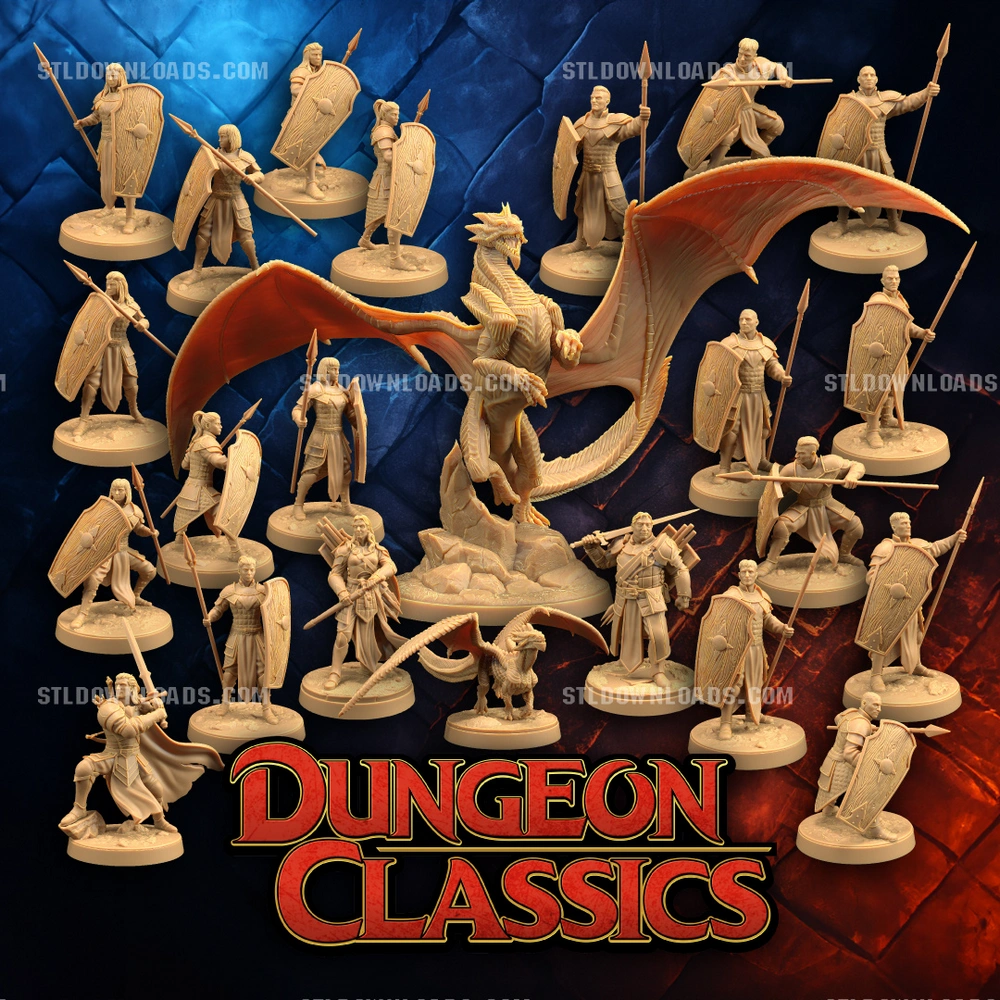 April — Classic D&D / RPG 3D printable STL model