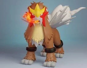 Entei – Pokémon 3D printable STL model