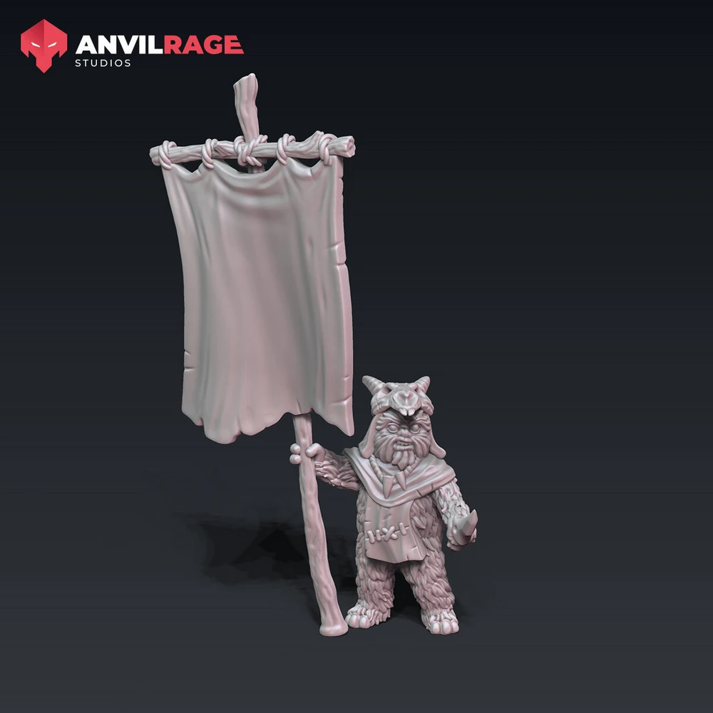 Ewok Banner — Star Wars 3D printable STL model
