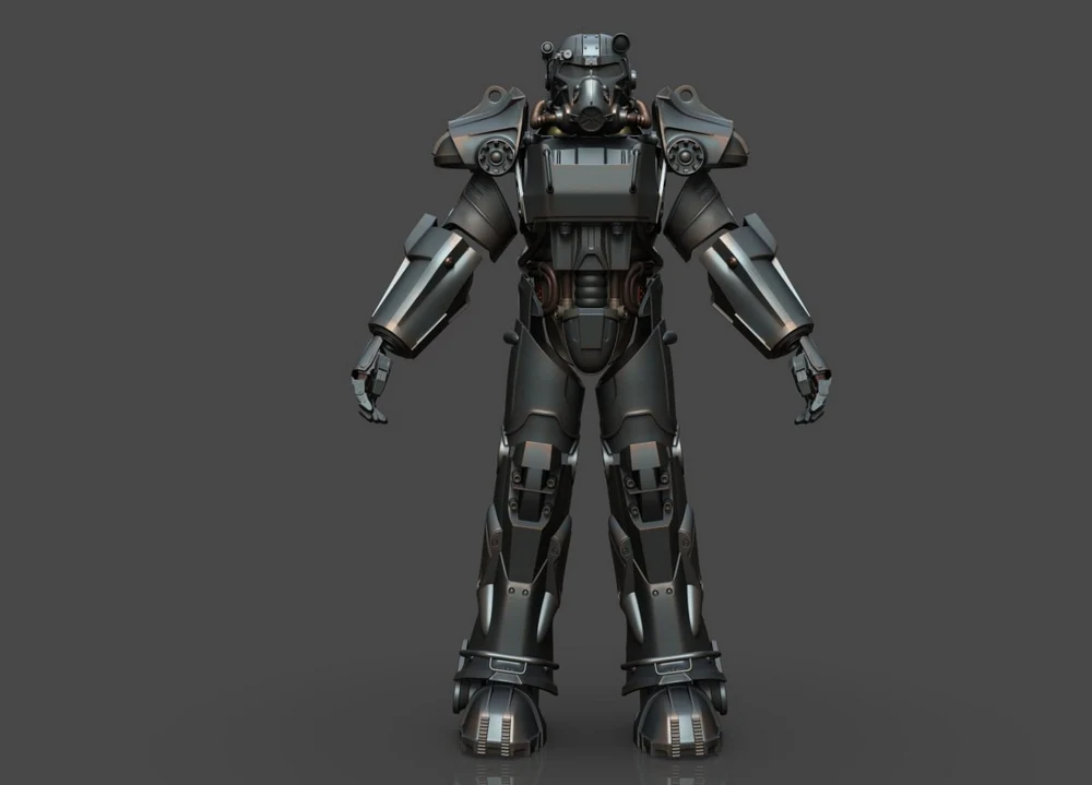 Fallout T60 Power Armor — Fallout STL render Fallout T60 Power Armor — Fallout 3D printable STL model