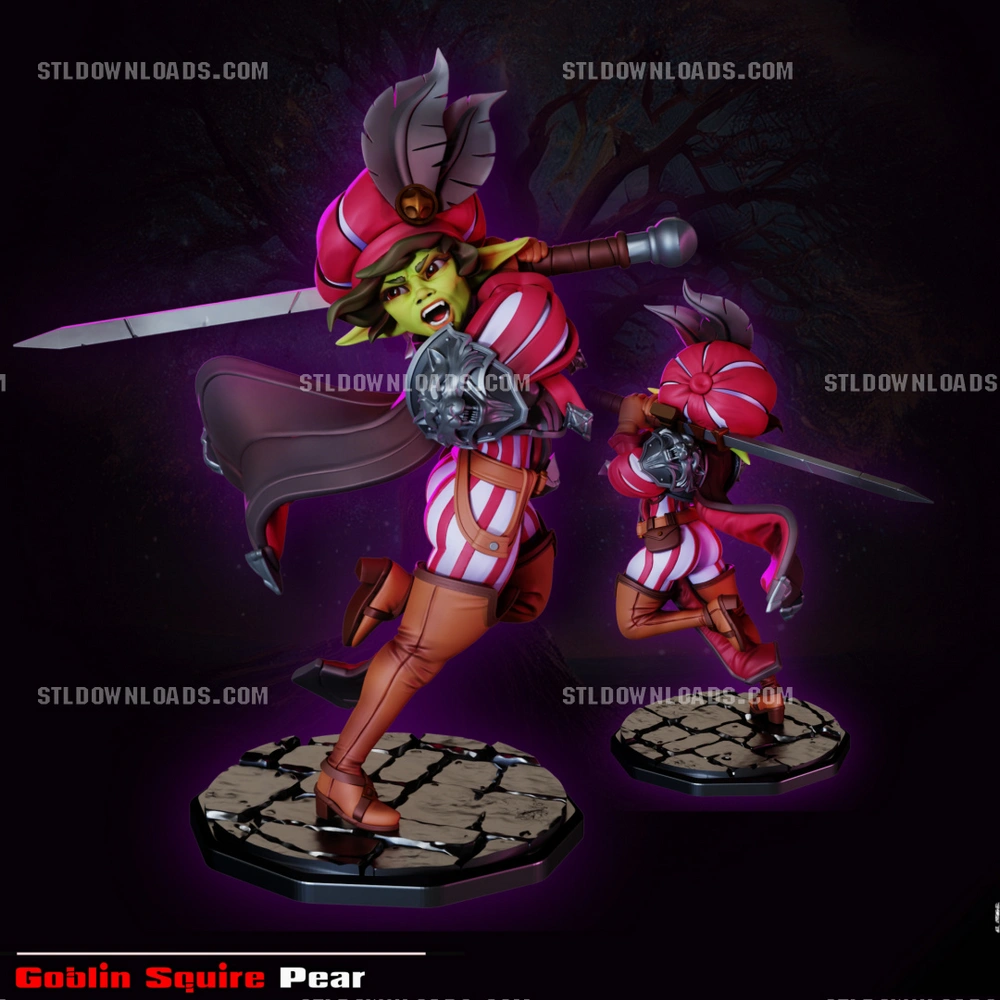 Goblin Squire Pear — Fantasy 3D printable STL model