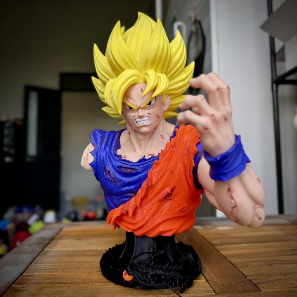 Goku Bust — Dragon Ball 3D printable STL model