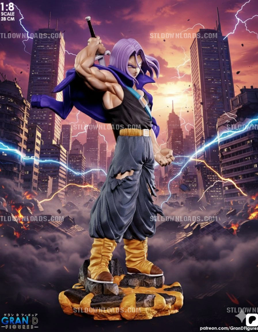 Trunks — Dragon Ball Z STL render Trunks — Dragon Ball Z 3D printable STL model