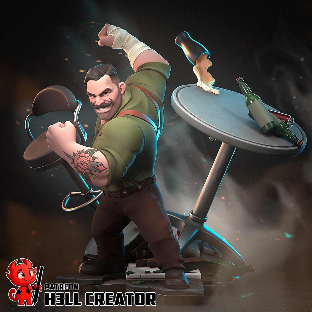 Punch Up — Original Character 3D printable STL model