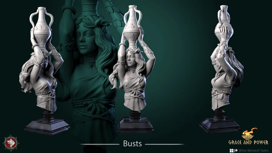Hetaira Bust – Greek Mythology 3D printable STL model