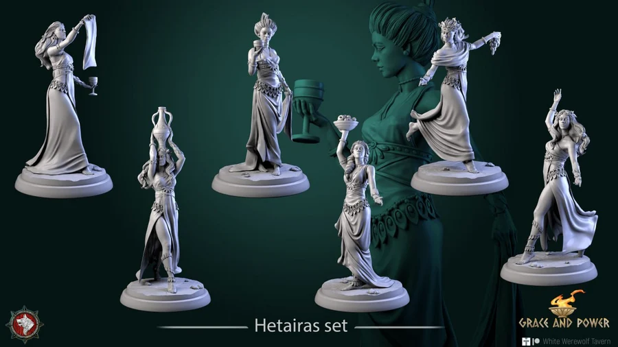 Hetairas Set – Greek Mythology 3D printable STL model