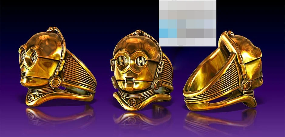 C3PO Ring — Star Wars 3D printable STL model