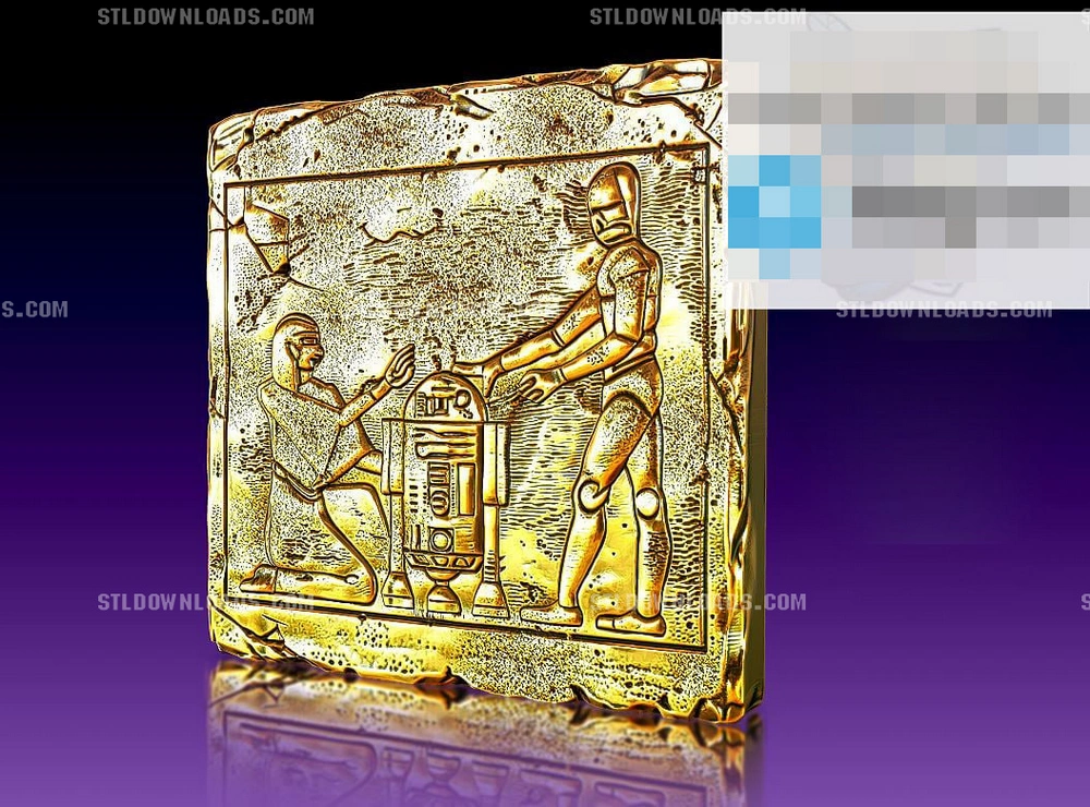 Ancient Droid Tablet — Sci-Fi / Prop 3D printable STL model
