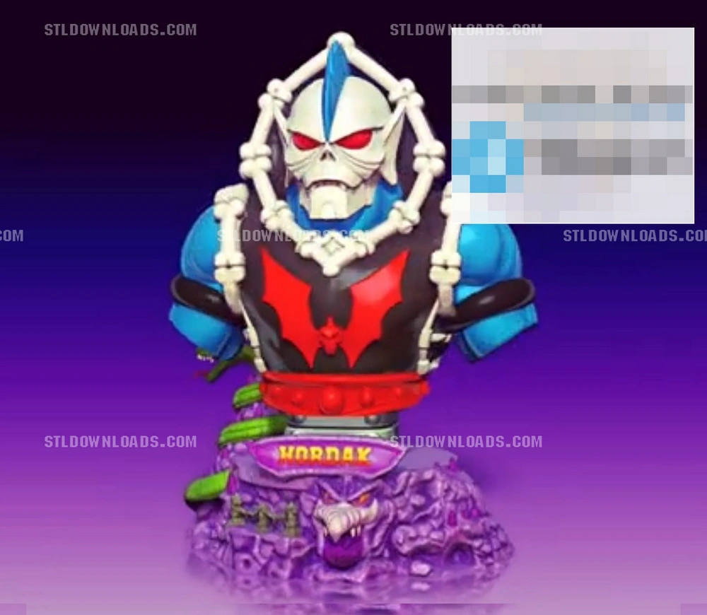 Hordak Bust — Masters of the Universe STL render Hordak Bust — Masters of the Universe 3D printable STL model