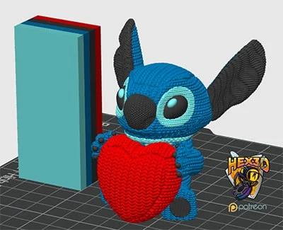 Stitched Stitch Valentines – Lilo & Stitch 3D printable STL model