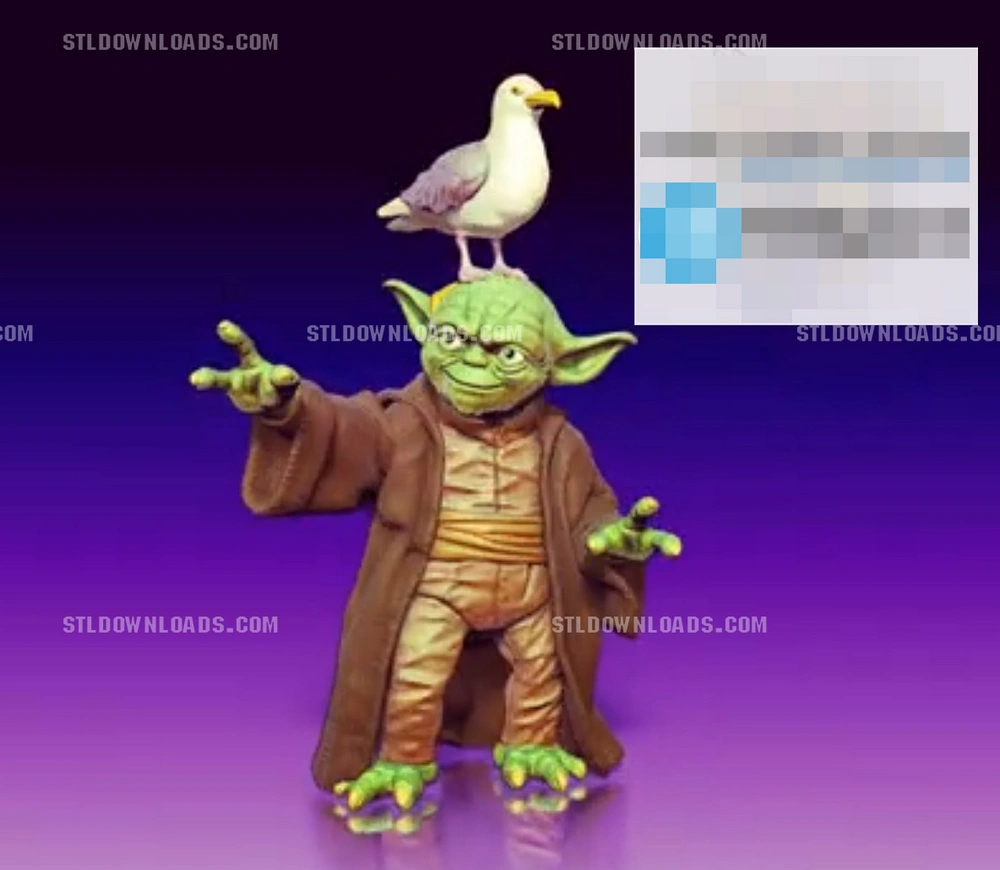 Yoda Seagull — Star Wars Meme 3D printable STL model