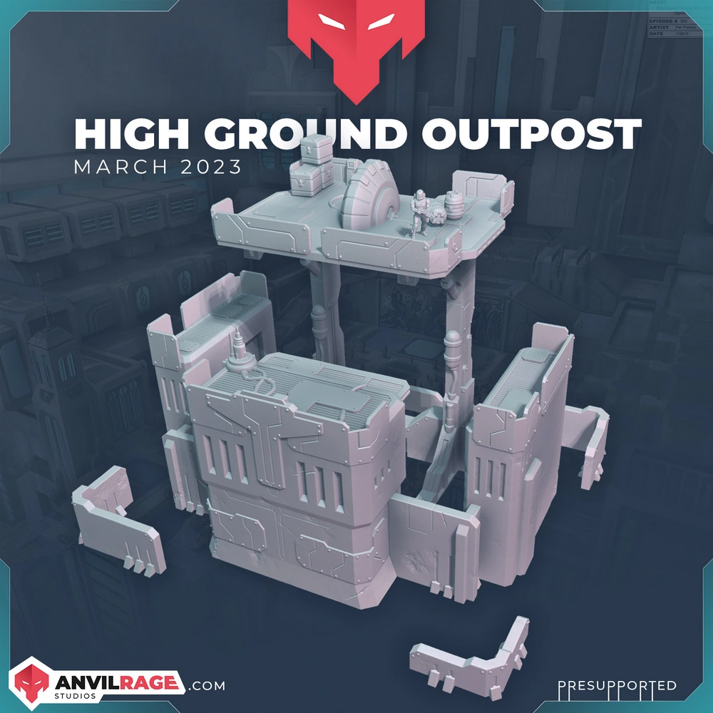 High Ground Outpost 3D printable STL model