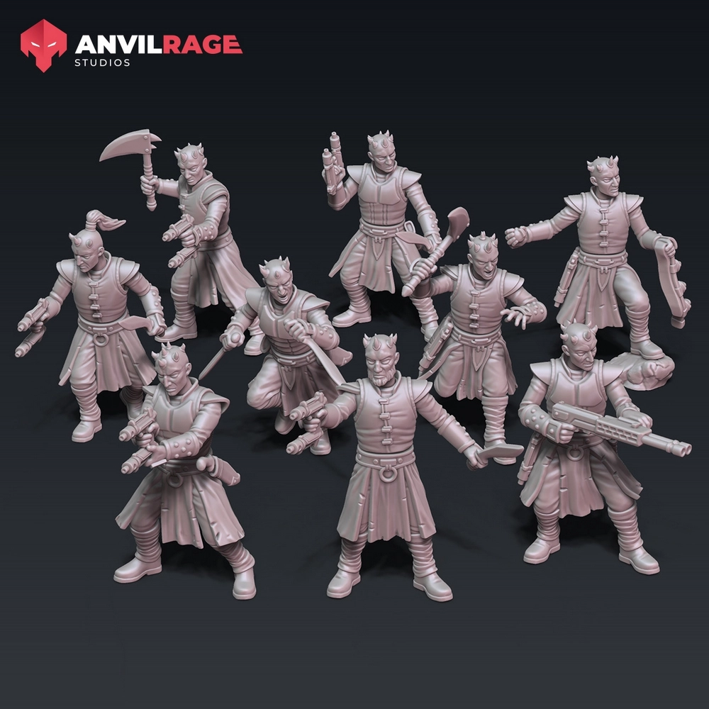 His Eminences Enforcers Kitbash — Star Wars STL render His Eminences Enforcers Kitbash — Star Wars 3D printable STL model